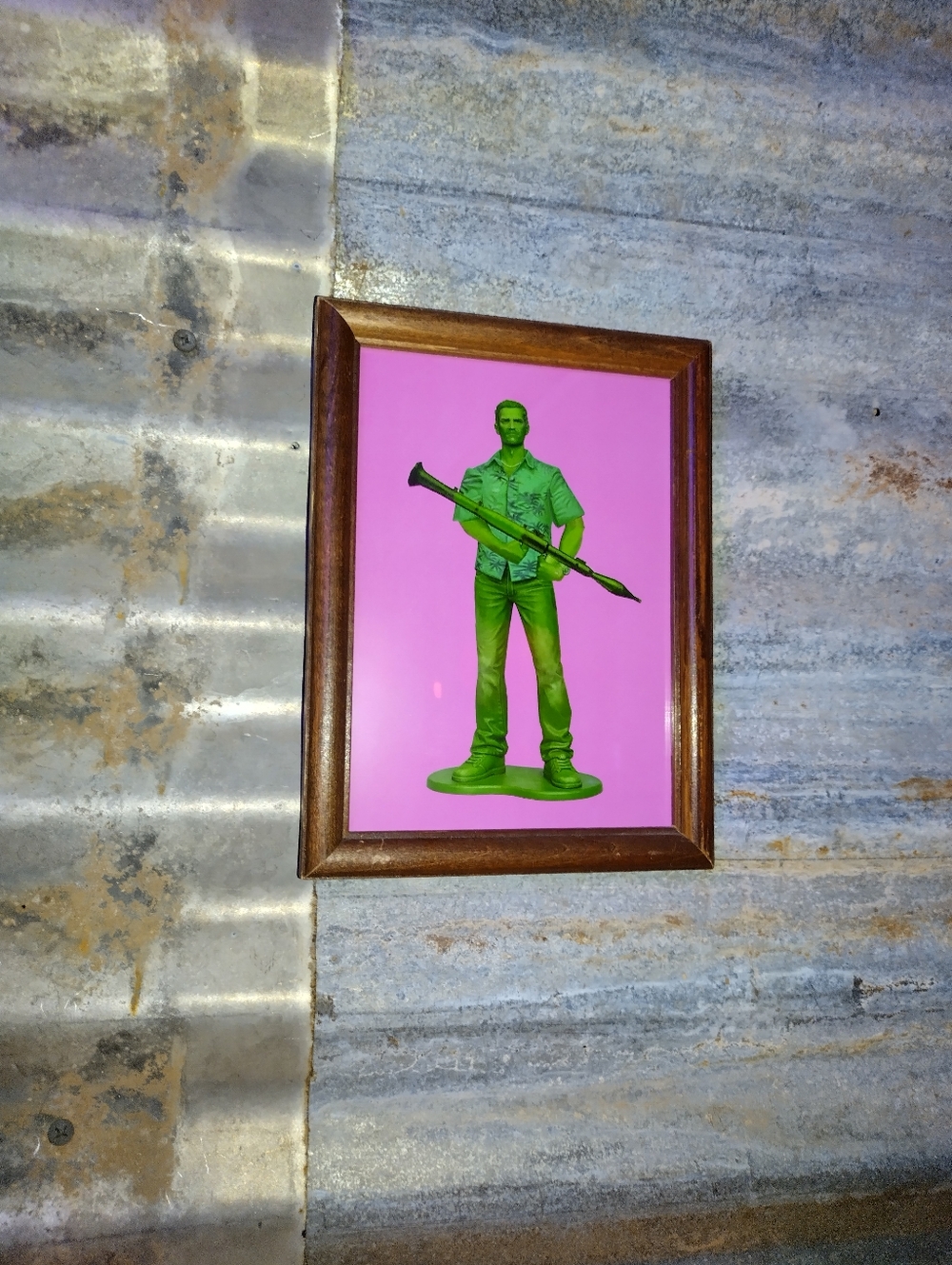 Tommy Vercetti Grand Theft Auto Vice City Plastic Army Man Framed Art Print